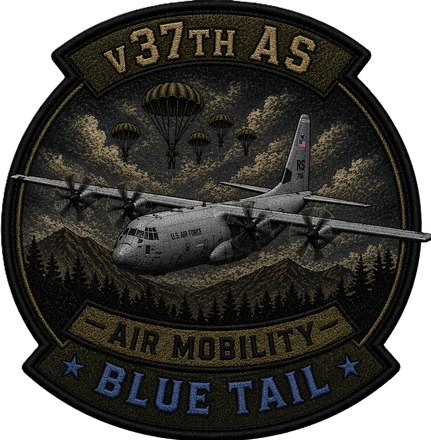 v37th AS Blue Tail patch